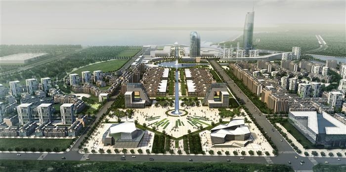 圣彼得堡“波罗的海明珠”03-局部鸟瞰效果图