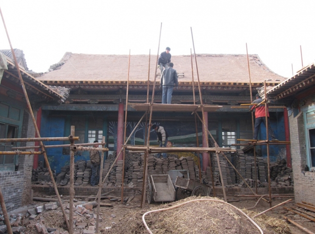 建筑修缮前后对比